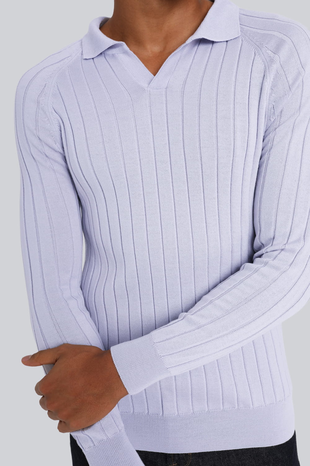 Longsleeve Mr Polo Grey - Image 3