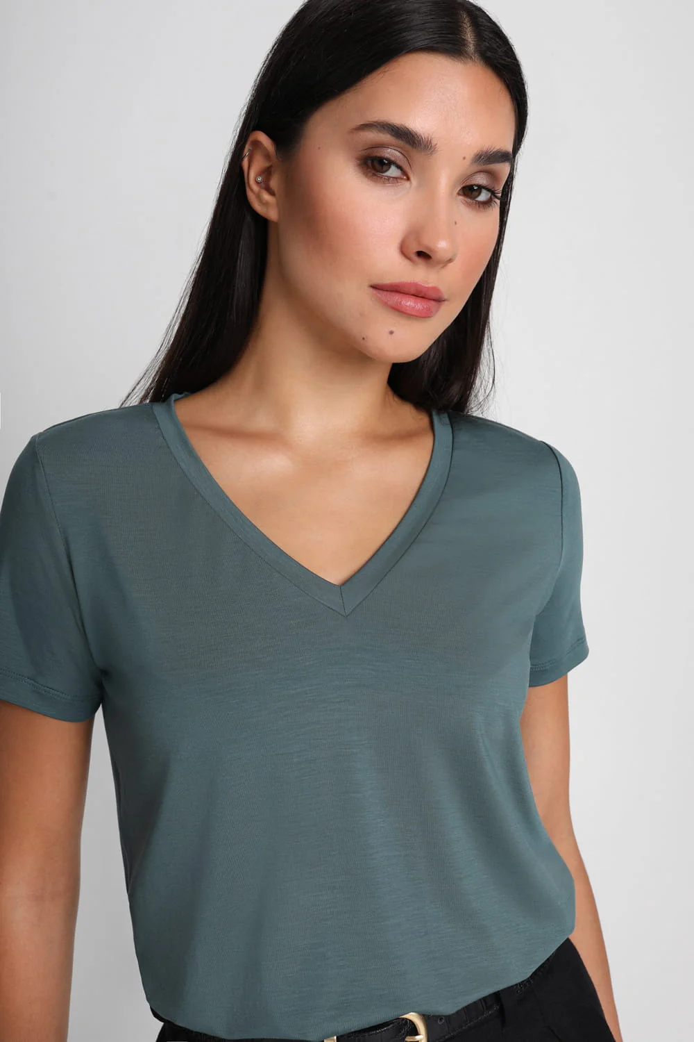 T-shirt Miss Classic Steel Green - Image 3