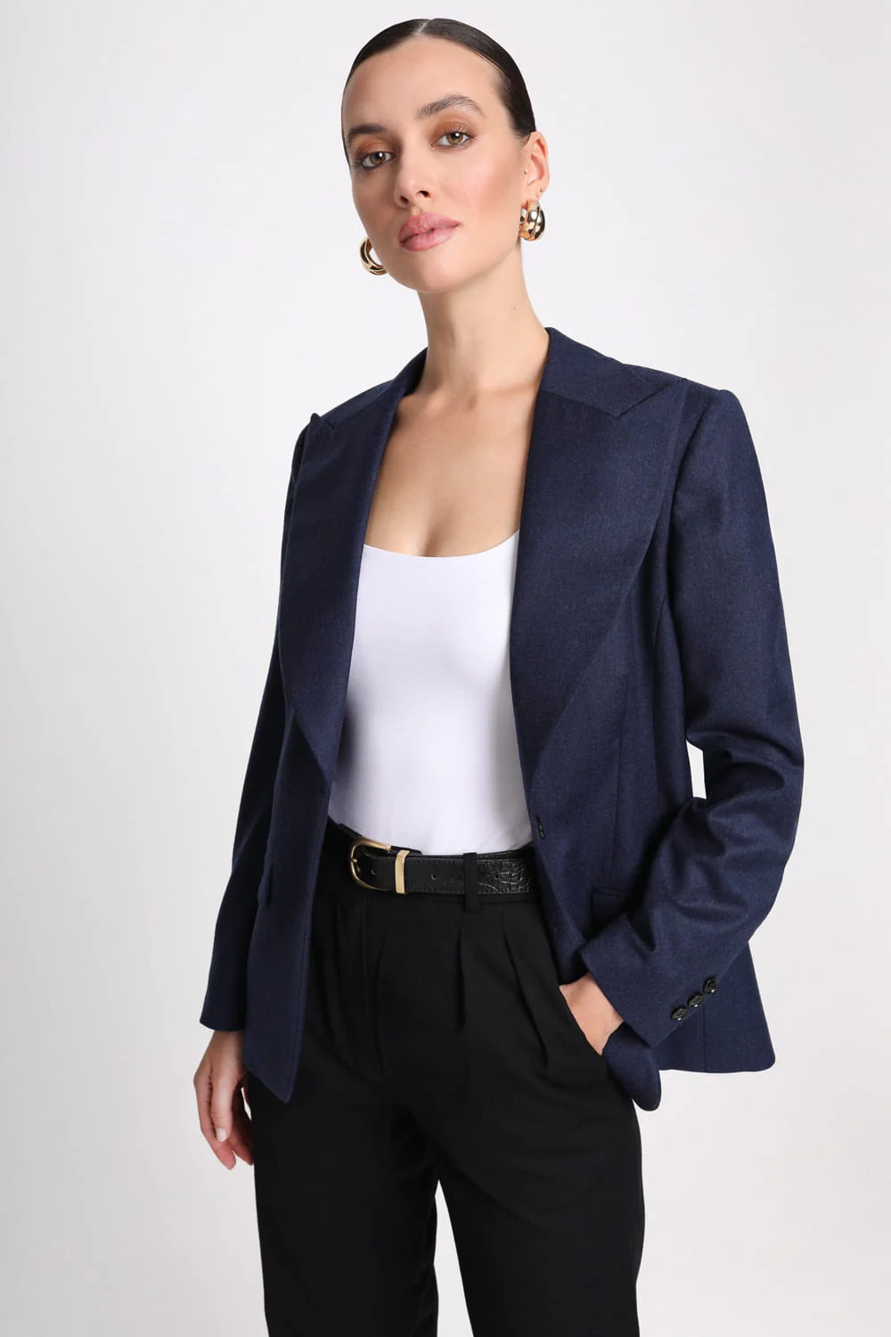 Marynarka Miss Heritage Melange Navy - Image 5