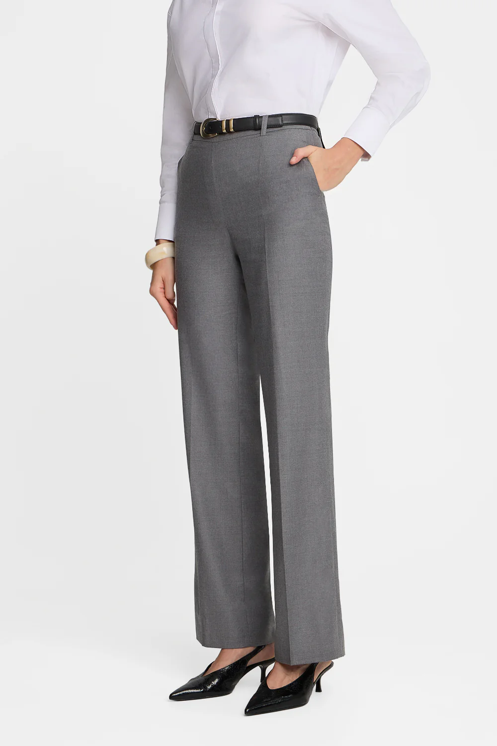 Spodnie Miss Minimal Melange Grey - Image 3